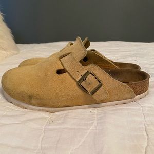 Yellow Birkenstock clogs